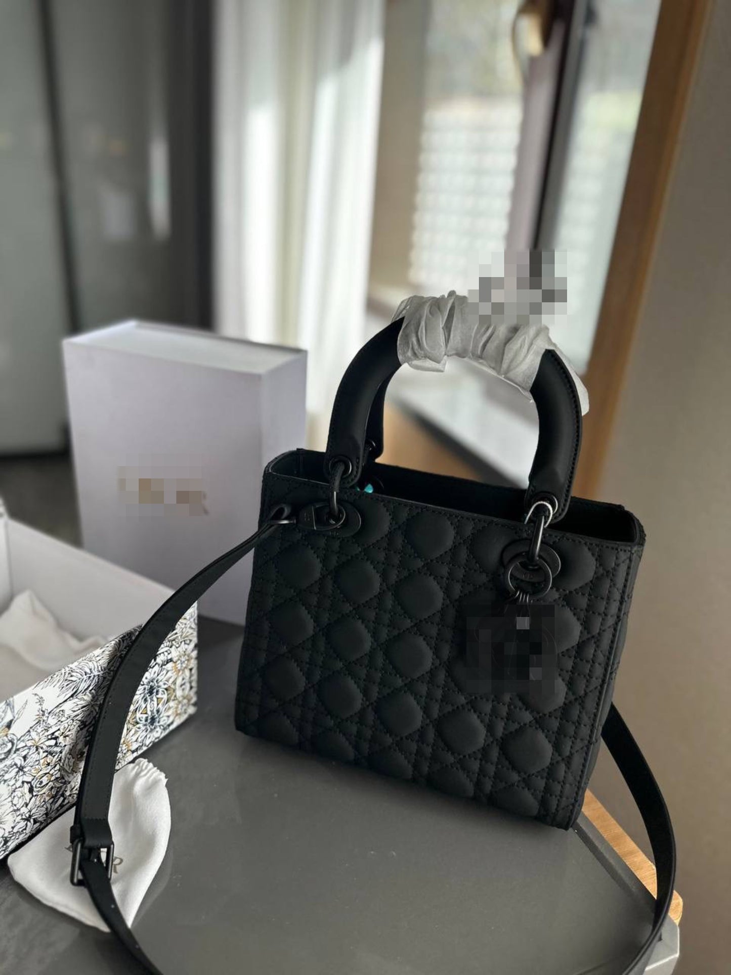 Matte Black Lady Adore Tote