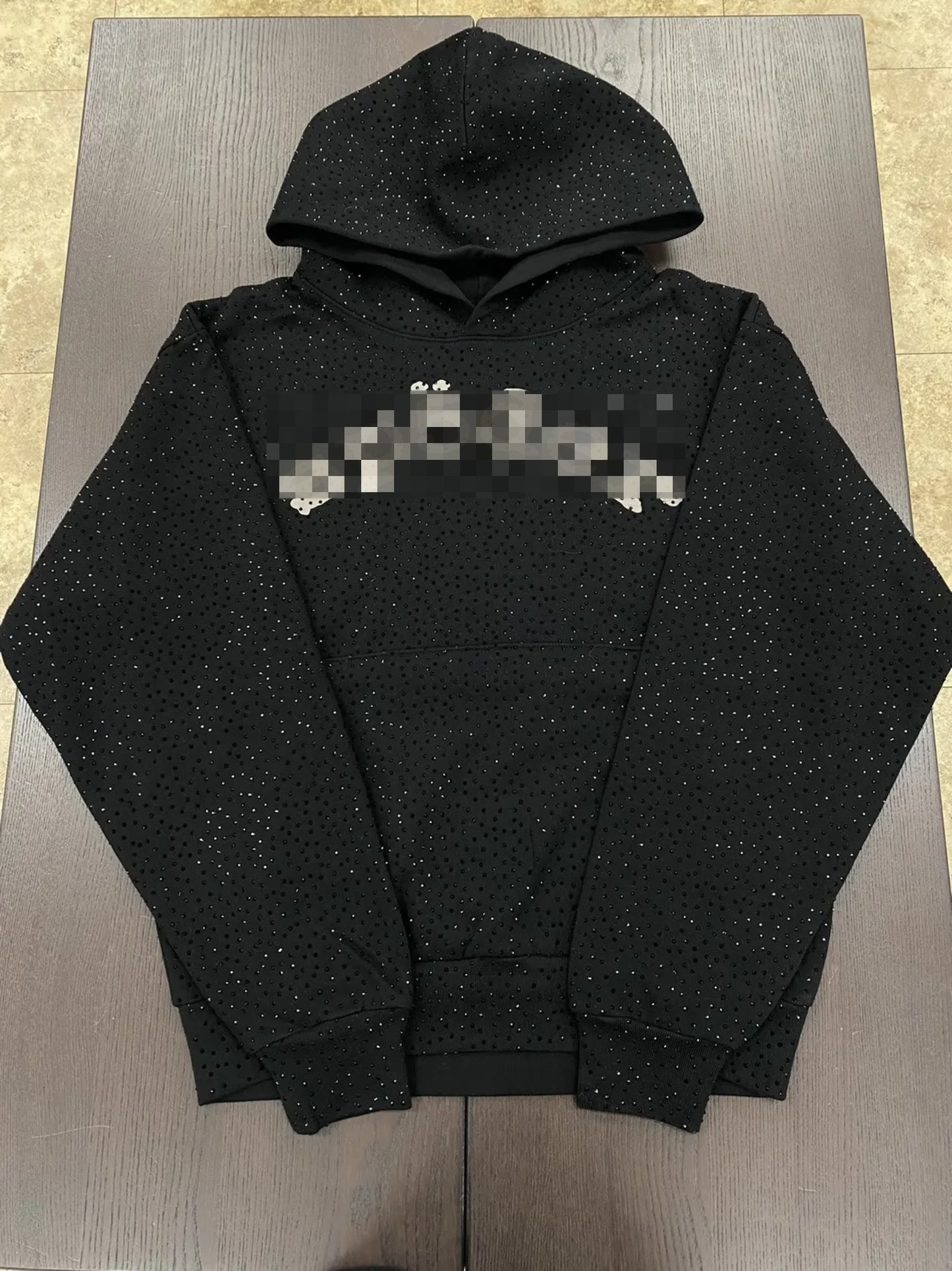 Shiny Black Hoodie